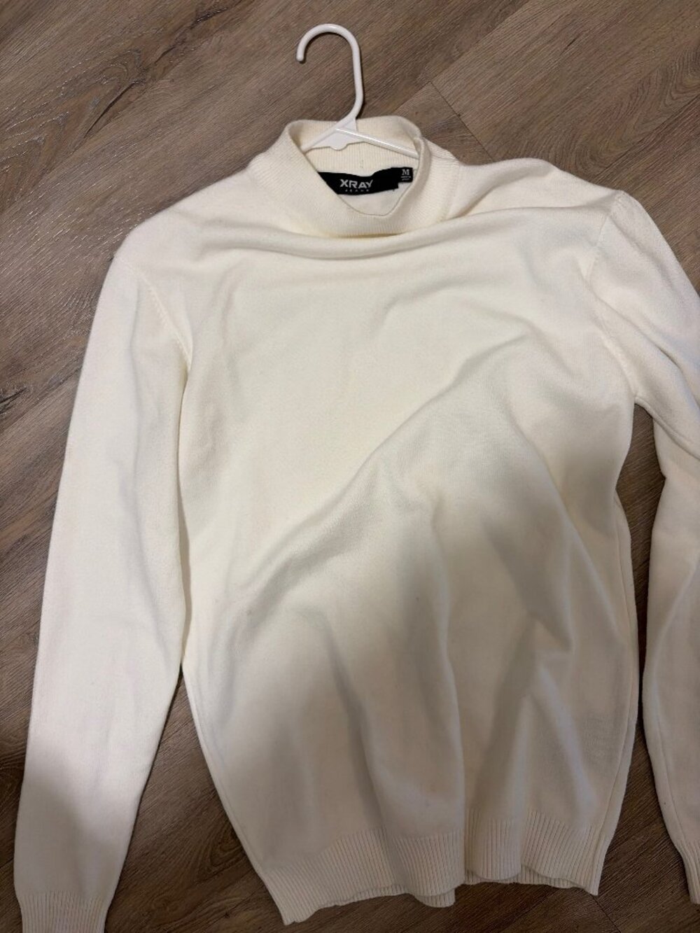 Xray Jeans Cream Mock Neck Sweater Men's M